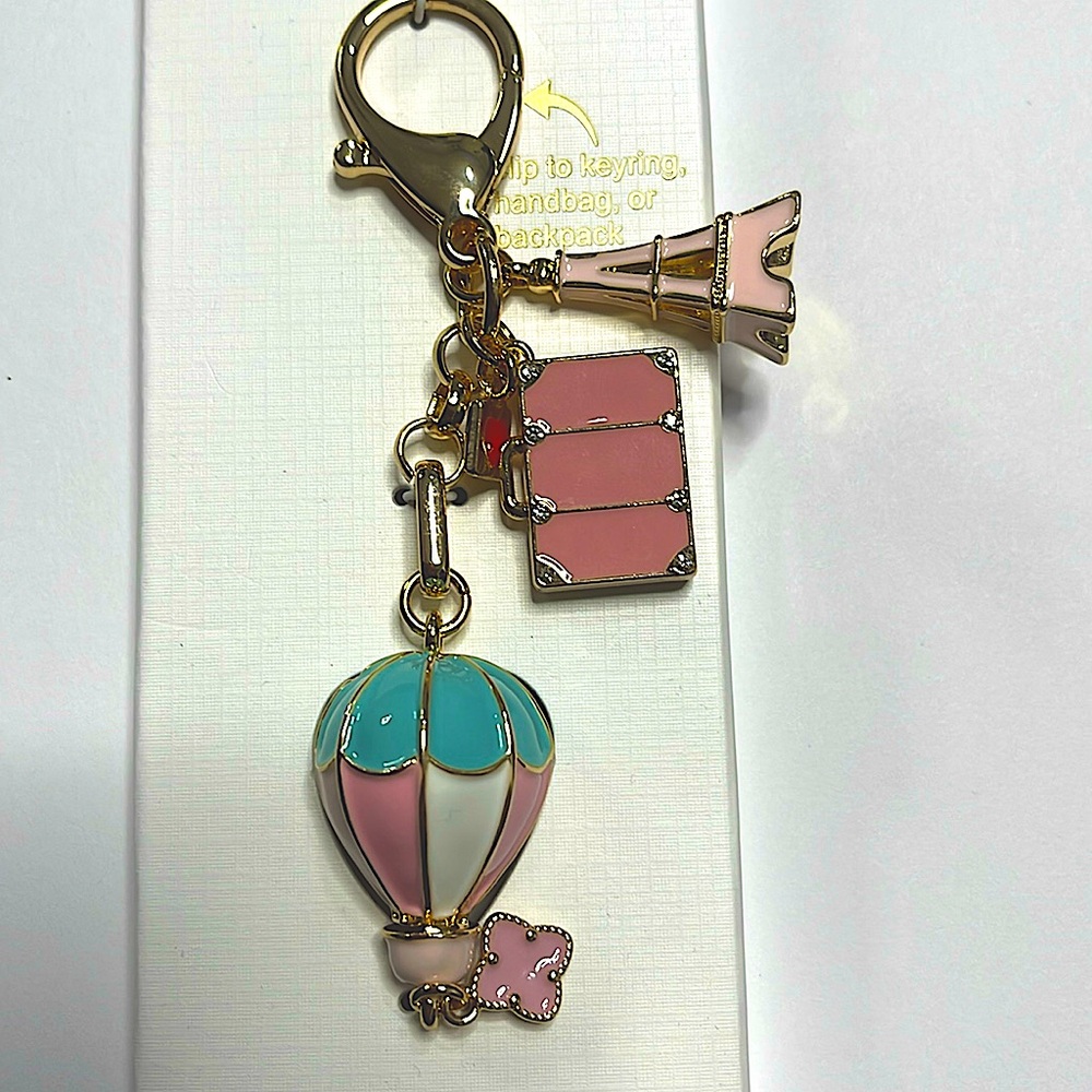 Piper K Hot Air Balloon Bag Charm and Keychain